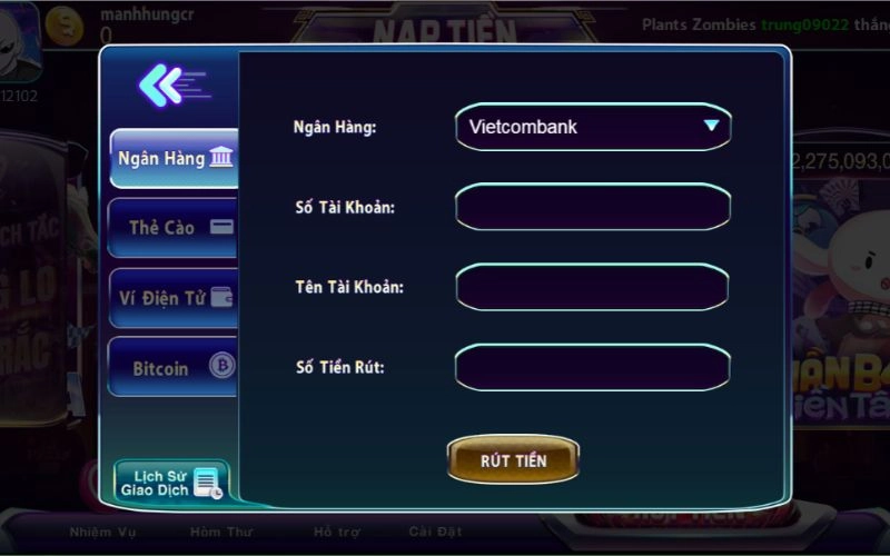 789 Club rút tiền lâu