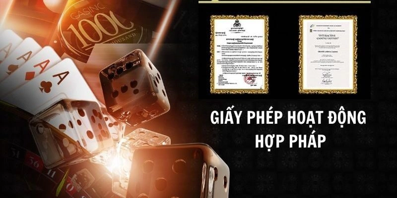 Cổng game 789club có đầy đủ giấy phép hợp pháp